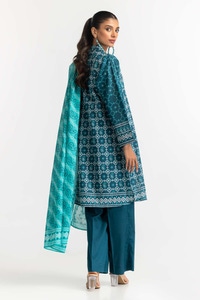 Printed Lawn Shirt Dupatta Dyed Trouser KJP-43186