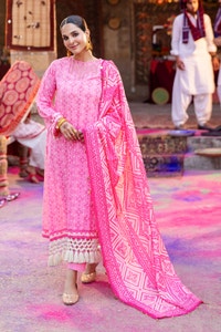 3 Piece Unstitched Lacquer Printed Lawn Suit CL-42315 B