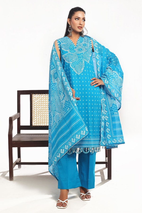 3 Piece Unstitched Lacquer Printed Lawn Suit CL-52176 B