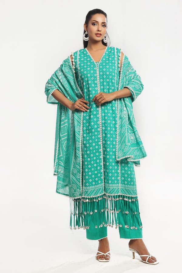 3 Piece Unstitched Lacquer Printed Lawn Suit CL-52178 A