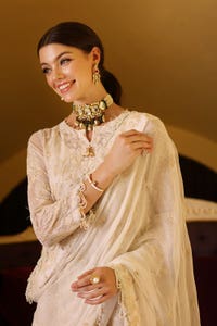 3 Piece Embroidered Chiffon Unstitched Suit with Embroidered Chiffon Dupatta and Inner LE-42017