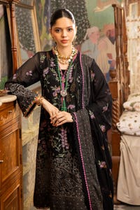 3 Piece Embroidered Swiss Voile Unstitched Suit with Embroidered Chiffon Dupatta and Inner LSV-42018