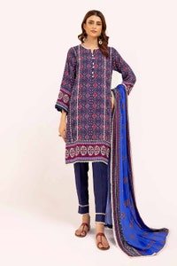 3 Piece Unstitched Printed Linen Suit LT-42008