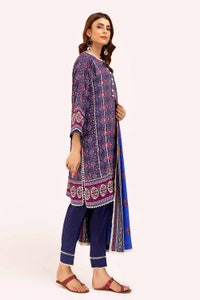 3 Piece Unstitched Printed Linen Suit LT-42008