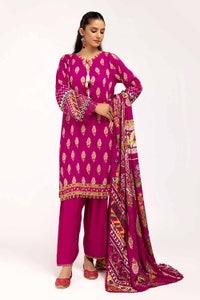 3 Piece Unstitched Printed Linen Suit LT-42011