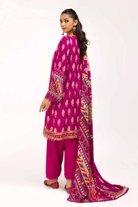 3 Piece Unstitched Printed Linen Suit LT-42011