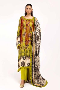 3 Piece Unstitched Printed Linen Suit LT-42012
