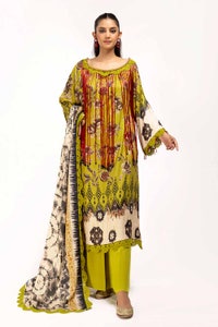 3 Piece Unstitched Printed Linen Suit LT-42012
