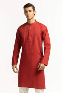 Maroon Basic Kurta KR-PLN24-017