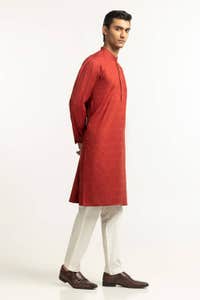 Maroon Basic Kurta KR-PLN24-017
