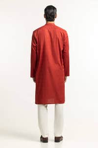 Maroon Basic Kurta KR-PLN24-017