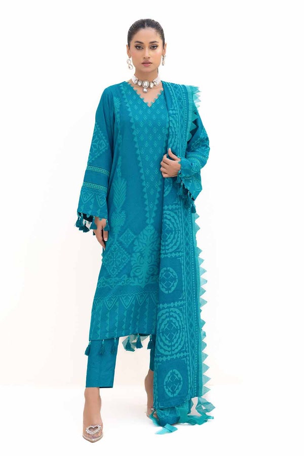 3 Piece Unstitched Jacquard Suit MJ-42056