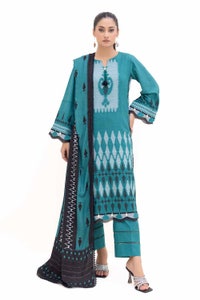 3 Piece Unstitched Jacquard Suit with Printed Pashmina Dupatta MJ-42058
