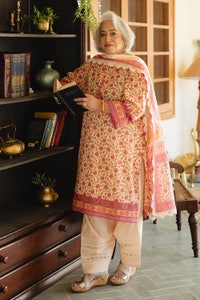3 Piece Unstitched Printed Lawn Suit with Lacquer Printed Lawn Dupatta CL-42243 A