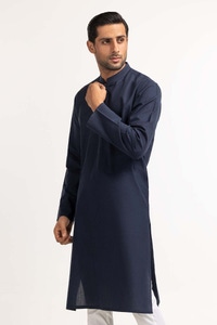 Navy Blue Basic Kurta KR-PLN24-009