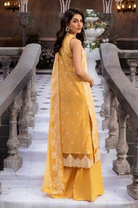 3 Piece Embroidered Lawn Unstitched Suit with Embroidered Chiffon Dupatta PM-42007