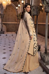 3 Piece Embroidered Lawn Unstitched Suit with Embroidered Chiffon Dupatta PM-42012