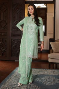3 Piece Embroidered Lawn Unstitched Suit with Embroidered Chiffon Dupatta PM-42022