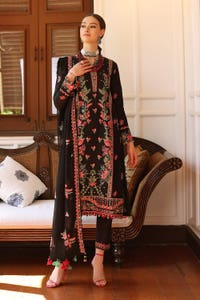 3 Piece Embroidered Lawn Unstitched Suit with Embroidered Chiffon Dupatta PM-42024