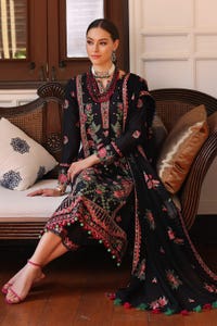 3 Piece Embroidered Lawn Unstitched Suit with Embroidered Chiffon Dupatta PM-42024