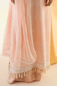 3 Piece Unstitched Schiffli Embroidered Lawn Suit with Schiffli Embroidered Chiffon Dupatta PM-52049