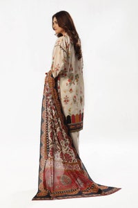 3 Piece Unstitched Printed Lawn Suit with Printed Lawn Dupatta CL-52390