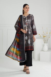 3 Piece Unstitched Printed Lawn Suit with Printed Lawn Dupatta CL-52061