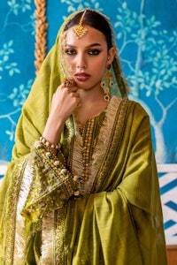 3 Piece Unstitched Cotton Net Suit with Zari Dupatta PRW-32070