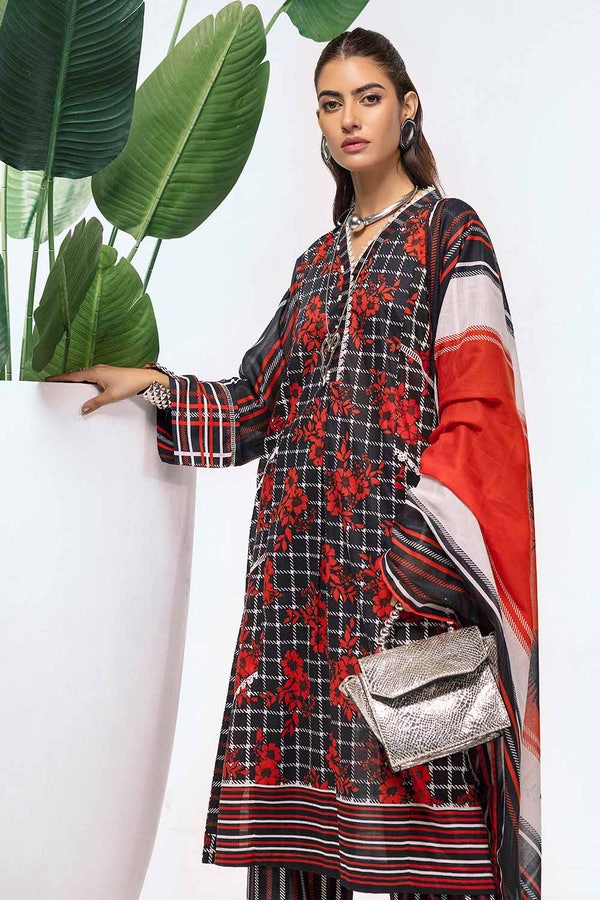 3 Piece Lawn Printed Unstitched Suit CL-32454