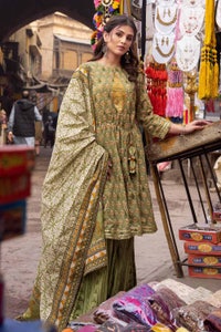 3 Piece Lawn Unstitched Foil Printed Suit CL-32446 B