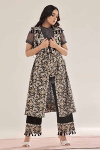 Unstitched Gold Printed Lawn Shirt SL-42039 B