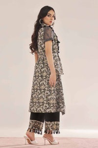 Unstitched Gold Printed Lawn Shirt SL-42039 B