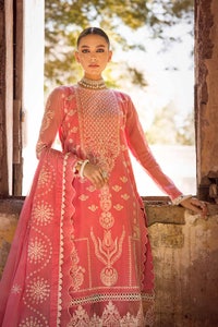 3 Piece Foil Embroidered Paper Cotton Unstitched Suit with Foil Embroidered Paper Cotton Dupatta FE-32086