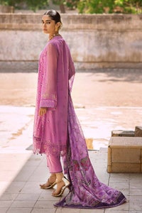 3 Piece Embroidered Chiffon Unstitched Suit with Digital Printed Paper Cotton Dupatta FE-32022
