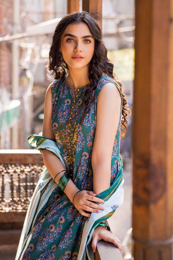3 Piece Lawn Unstitched Foil Printed Suit CL-32238 A