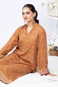 Printed Linen Unstitched Shirt WNSS-32012