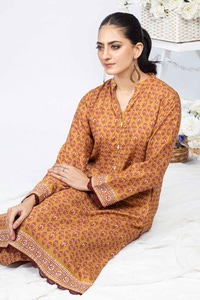 Printed Linen Unstitched Shirt WNSS-32012