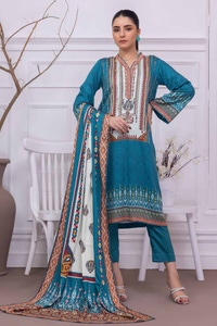 3 Piece Printed Cotail Unstitched Suit with Printed Cotail Dupatta WNS-32251 A