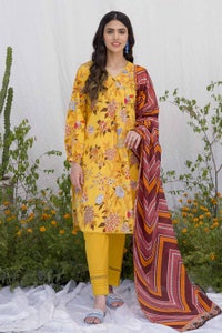3 Piece Printed Lawn Unstitched Suit CL-32544