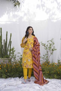 3 Piece Printed Lawn Unstitched Suit CL-32544
