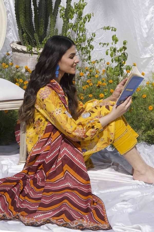 3 Piece Printed Lawn Unstitched Suit CL-32544