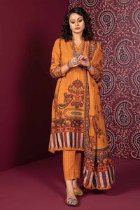 3 Piece Cotton Linen Unstitched Suit K-32006