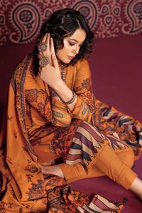 3 Piece Cotton Linen Unstitched Suit K-32006