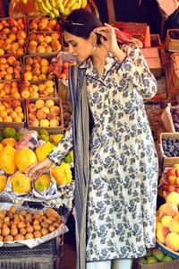 3 Piece Printed Linen Unstitched Suit LT-32011 A