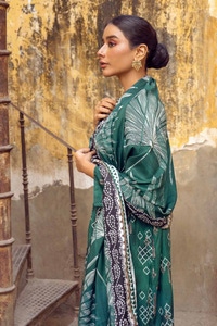 3 Piece Digital Printed Dobby Linen Uncstitched Suit LT-32013 A