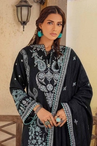 3 Piece Embroidered Linen Unstitched Suit with Embroidered Linen Dupatta RC-32001