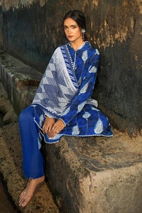 3 Piece Printed Linen Uncstitched Suit LT-32020 A