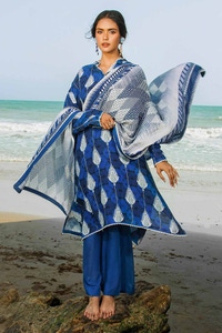3 Piece Printed Linen Uncstitched Suit LT-32020 A