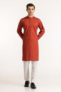 Rust Basic Kurta KR-STY24-063