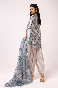 3 Piece Unstitched Printed Silk Suit S-42007